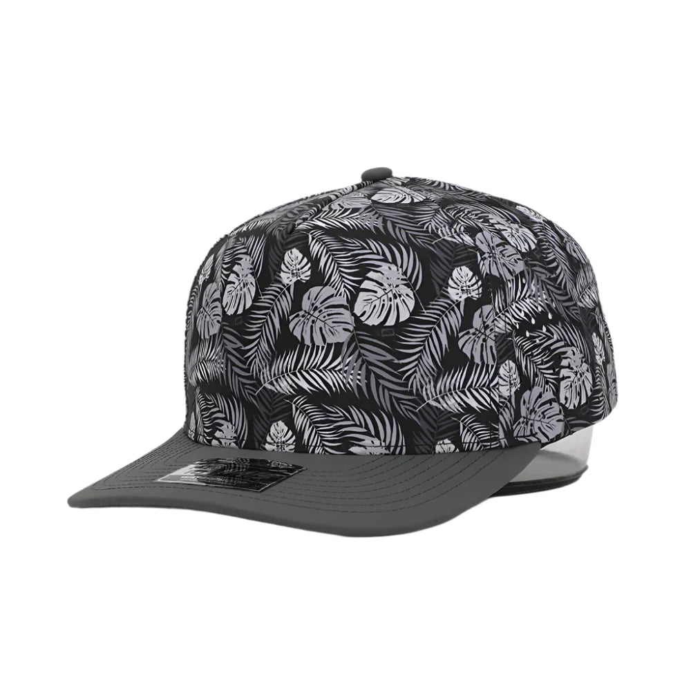 Black 5 Panel Performance Hat