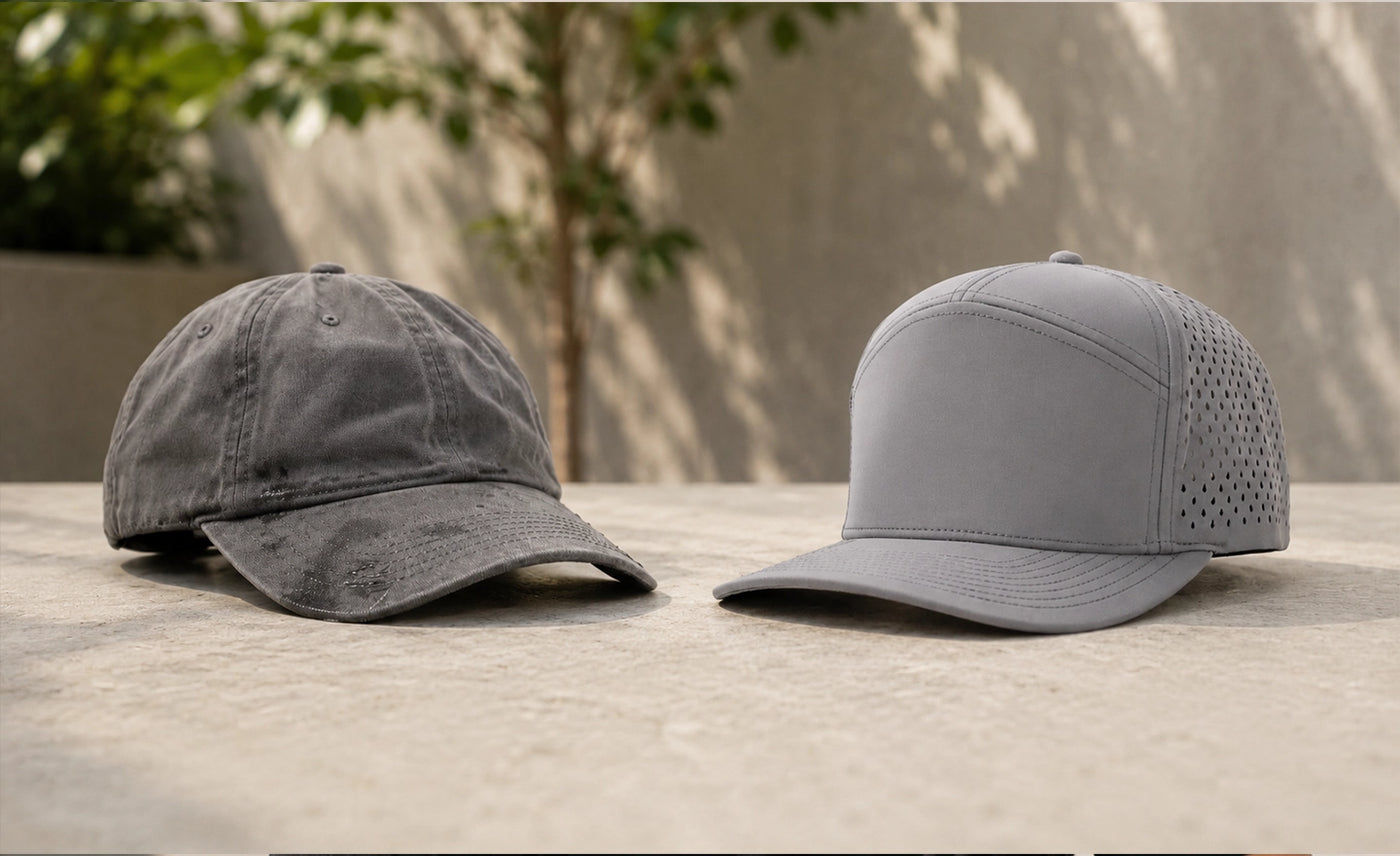 Performance Hats vs Cotton Hats